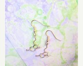 Memorial Day Weekend Sale Serotonin Molecule Earrings - Happiness Chemical