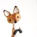 Red Fox Figurine - Kitsune Fox by Bonjour Poupette