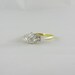 Antique Diamond Engagement Ring. Rectangular Setting Studded with Diamonds, Circa 1920s.