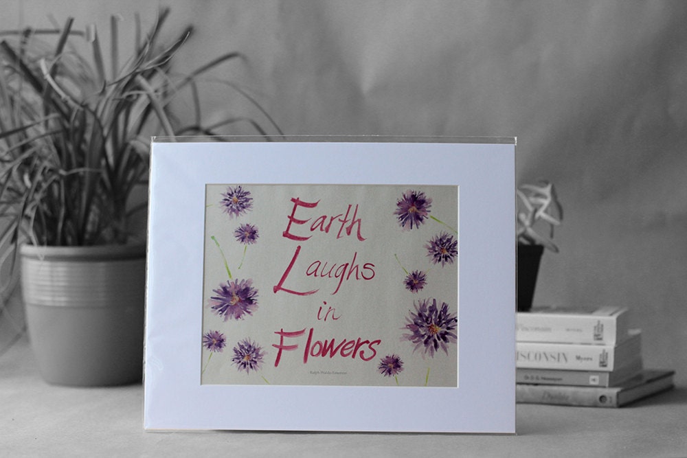 earth laughs in flowers / flower print