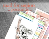 mail for senior citizens / 4 weeks of postcards