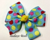 Party Polka Pinwheel Bow (Medium)