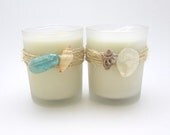 Beach Scented Soy Candles 7 oz. Frosted Glass Tumbler