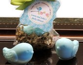 Set of 10 Tweet Bird Soap Party Favors  Baby Shower Bridal Shower Birthday Wedding Custom Party Favors Includes Customized Tags