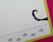 Cat cards Personalized stationery set of 10