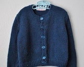 vintage blue handmade sweater