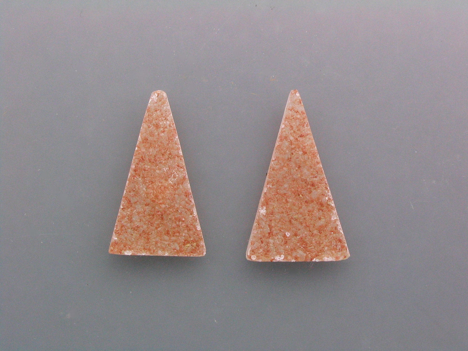 Natural Drusy Cabochon Pair