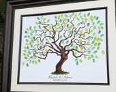 Wedding Guest Book Alternative Custom Wedding Guest book Fingerprint Tree Watercolor wedding tree Custom Wedding Gift Hand Drawn Wedding