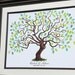 Wedding Guest Book Alternative - Hand drawn Wedding Guest book Fingerprint Tree - Watercolor wedding tree Custom Wedding Gift