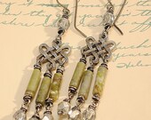 Connemara Marble Celtic Earrings