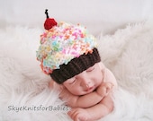 Newborn Baby Cupcake Hat, Beautiful Photo Prop