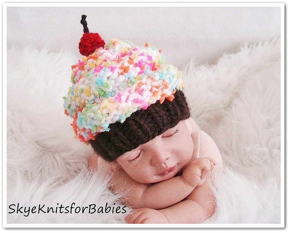 Baby Cupcake Beanie, Photography Prop