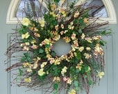 Spring Wreath - Summer Wreath - Summer Door Wreath