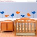 SALE 10% OFF Wall Decal BIRDS Set of Seven Childrens Vinyl Art