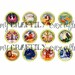 Zodiac Signs Glass Tile Magnet Set