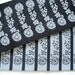 5 Yards New Hampshire Jacquard  - Sewing Gift Wrapping Black & Grey / White Trim