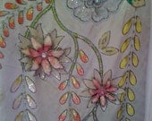 Hand beaded sleeve from Madame Butterfly Kimono