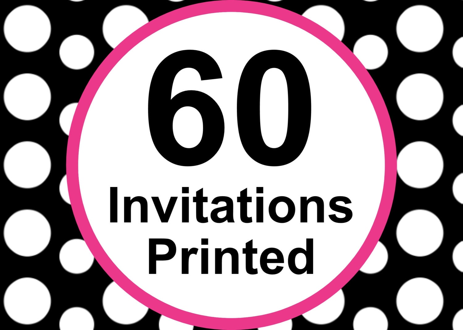 60 Printed Invitations by Cutie Patootie Creations - Includes Envelopes Il_170x135