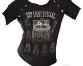 The Red Light Special Dolman blouse with vintage buttons