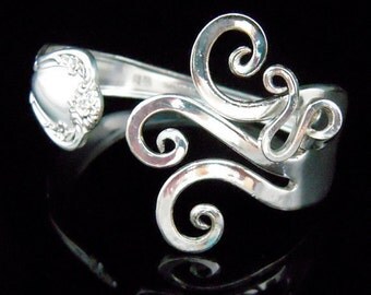 Silver Fork Bracelet in Original Fancy Design Number Seven