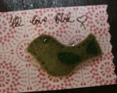 Little Love Bird Felt Brooch