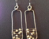 Webbed Rectangle Earrings