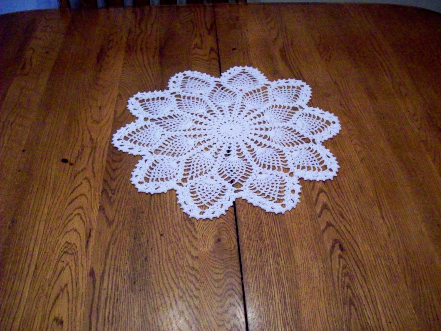 Crochet doily Pineapple 16.5" table decore home decore tablecloth entertainment dining