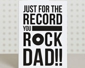 You Rock Dad Birthday Card