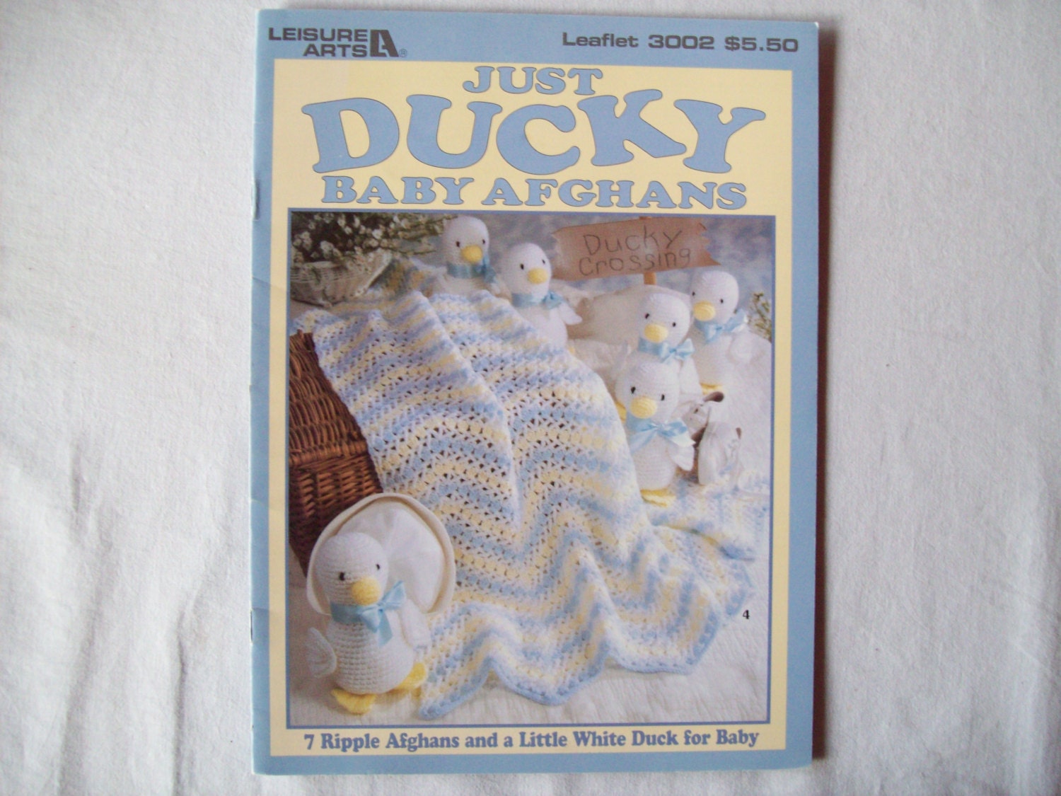 Crochet Patterns, Just Ducky Baby Afghans Book, Baby Blanket pattern,