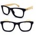TAKE BY TAKEMOTO MJX1302 wayfarer handmade wood & acetate glasses with prescription  lenses