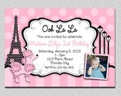 Paris Poodle Birthday Invitation French Poodle Birthday Invitation Printable Il_170x135
