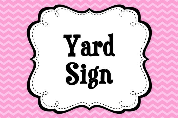 Matching Yard Sign Il_570xn