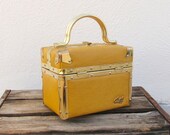 Vintage Mustard Yellow Epi Leather Boxed Lunchbox Handbag