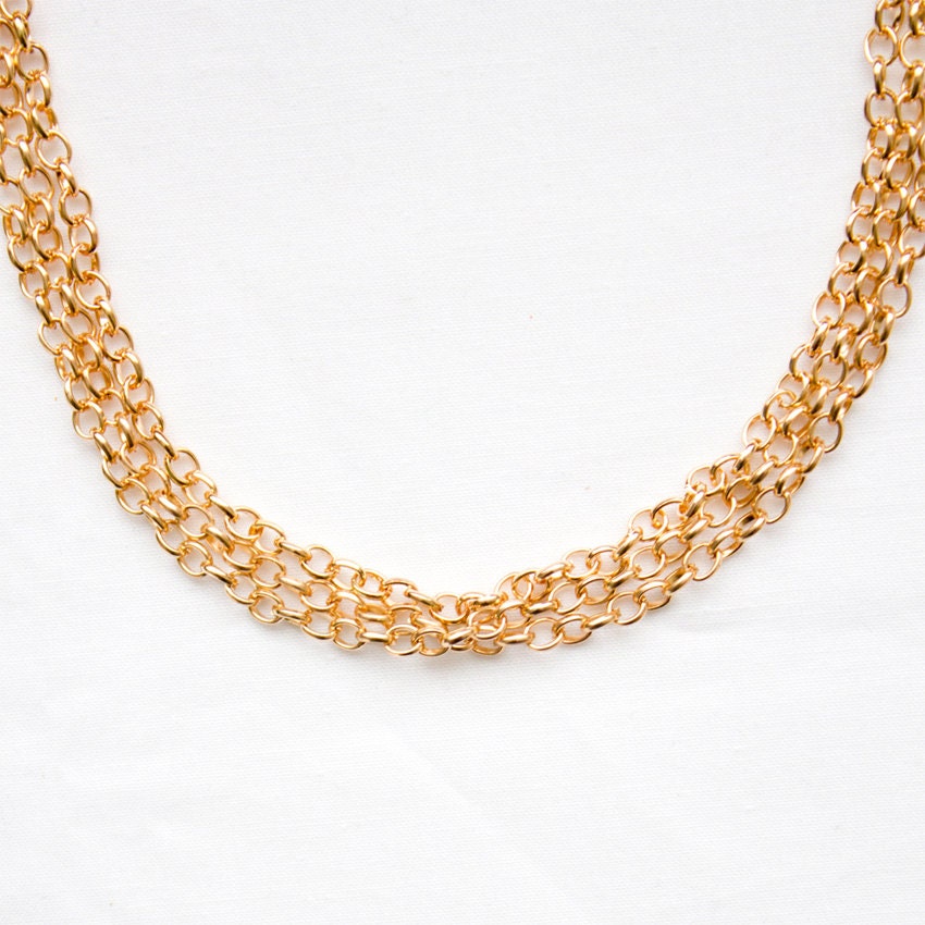 MARIA // rose gold plated layered chain