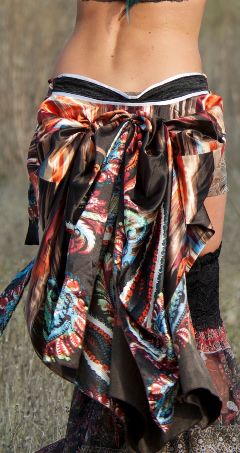 Festival Tribal Goddess Satin Belt bustle