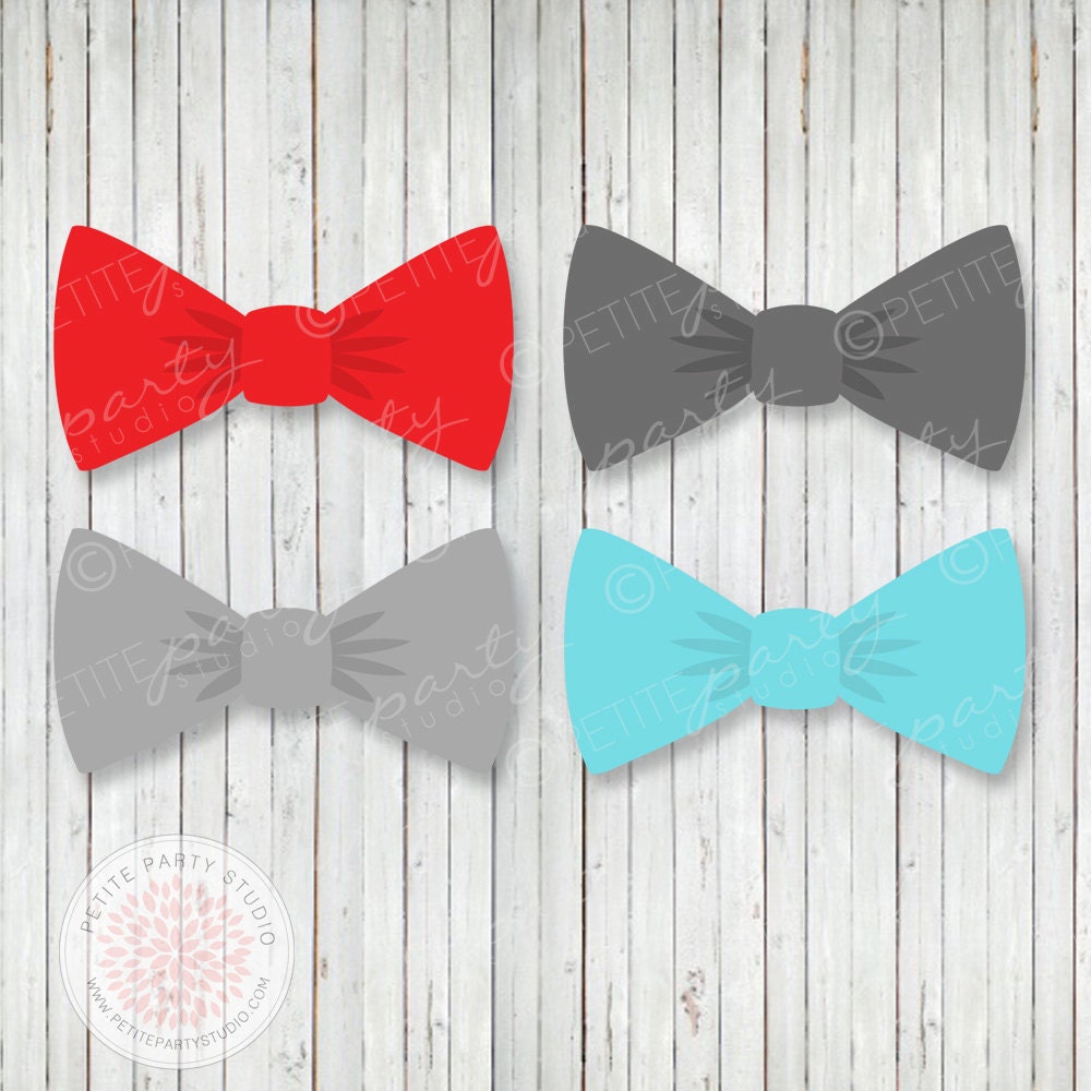 INSTANT DOWNLOAD - Little Man Bow Tie Mustache Bash Printable Bow Tie Banner - Birthday Party or Baby Shower - Petite Party Studio