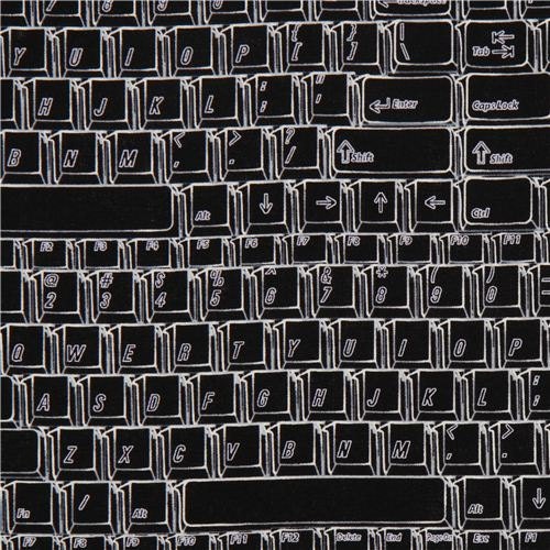 Keyboard Fabric Computer Fabric by Timeless Treasures - 1 Yard
