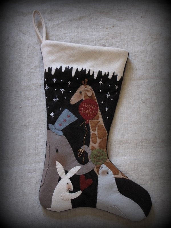 Honor Christmas in Your Heart Christmas Stocking KIT by cheswickcompany