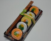 Neutral Gender Baby Sushi Rainbow Roll - Baby Shower Gift