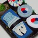 New Baby Boy Gift - Baby Boy Shower Gift - Baby Sushi Washcloths - Blue Fish