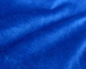 SALE 1 yard super soft royal blue velour continuous yardage available