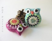 Crochet Owl Pattern Amigurumi Toy Make Your own Owl Christmas Decoration Nursery Decoration Baby Shower MariMartin Download Immediately