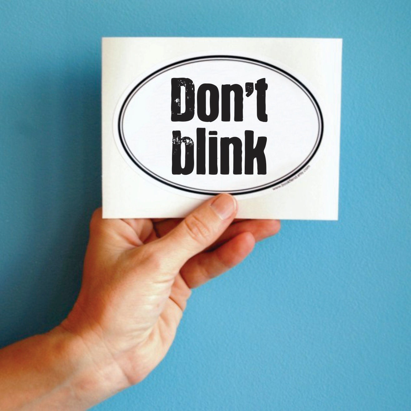 Don't blink Doctor Who bumper sticker