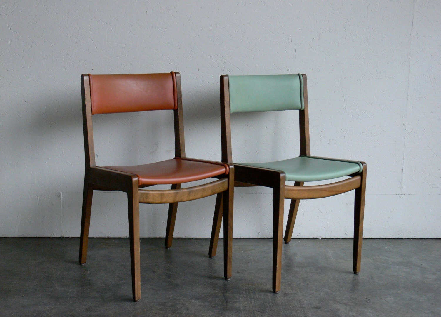 Mid Century Modern Gunlocke Side Chair (Set of 2)