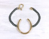 Giving and Receiving Horseshoe Bracelet - Mixed Metal