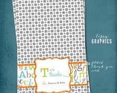 T is for Thanks. ABC Thank You Note. Folded or Flat Alphabet by Tipsy Graphics Il_170x135