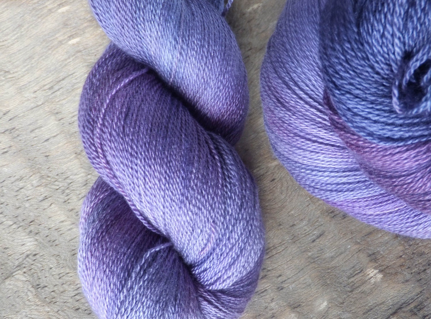 Passionate Purple -  Hand Dyed Merino Silk Lace Yarn