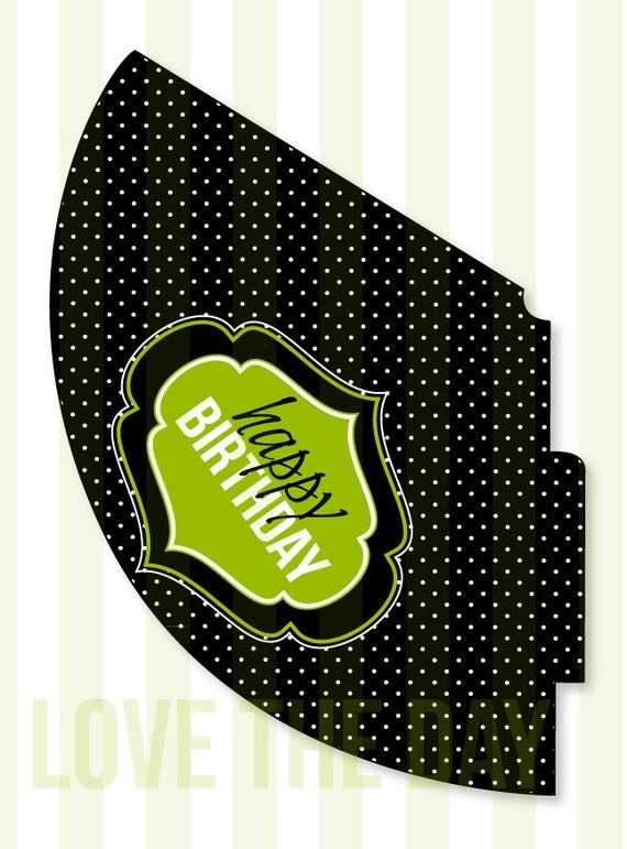 Little Man Party PRINTABLE Birthday Hat by Love The Day