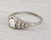 Vintage .60 Carat Diamond Engagement Ring