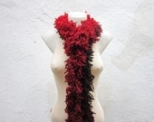 Red Black   Knit Scarf Fall Fashion   Winter  Accessories